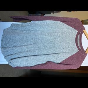 Super soft long sleeve baseball tee